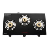 Butterfly Trio 3B 3 Burner Glass Top Gas Stove